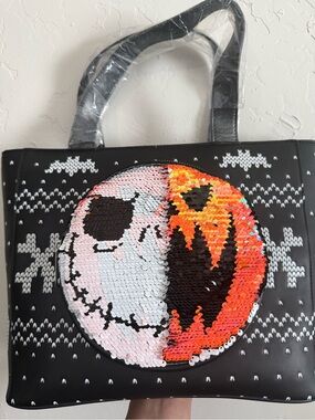 Disney The Nightmare Before Christmas Jack Skellington "Pumpkin King" Tote Black